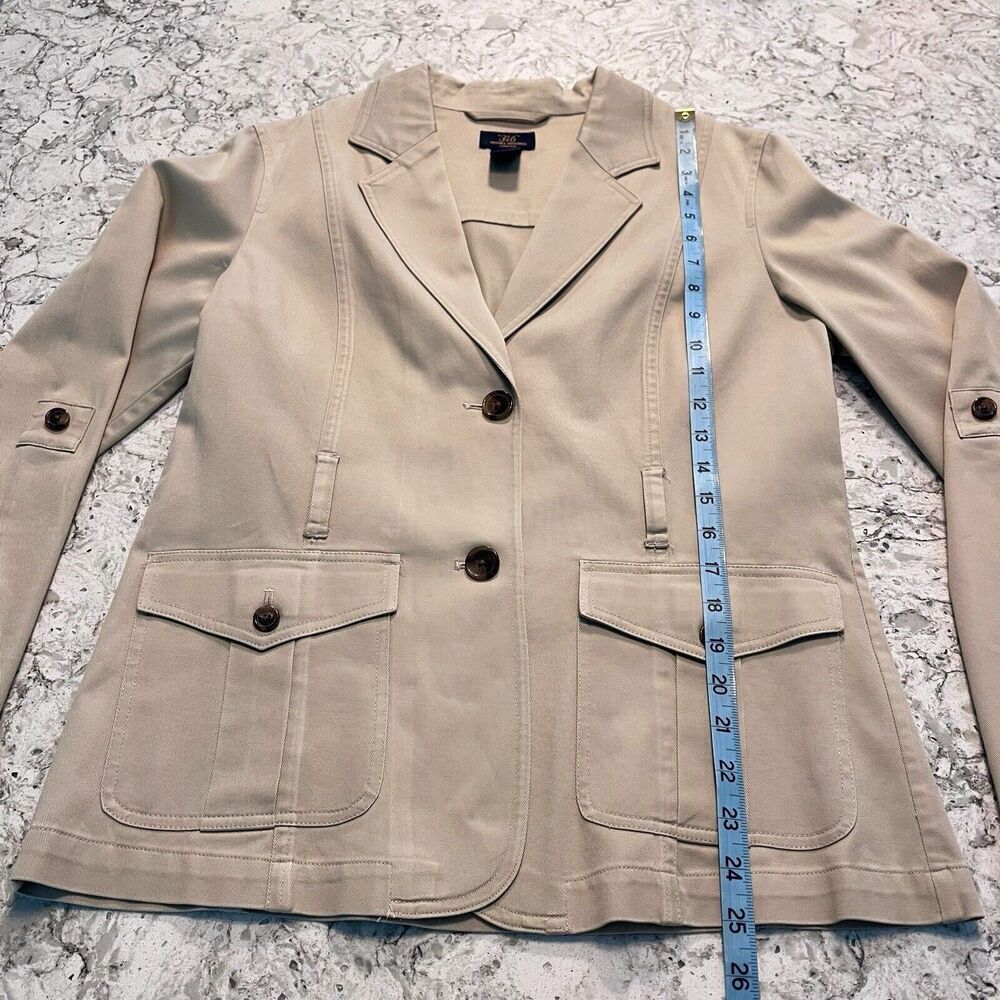 Brooks Brothers Beige Twill Blazer Jacket - Picture 7 of 10
